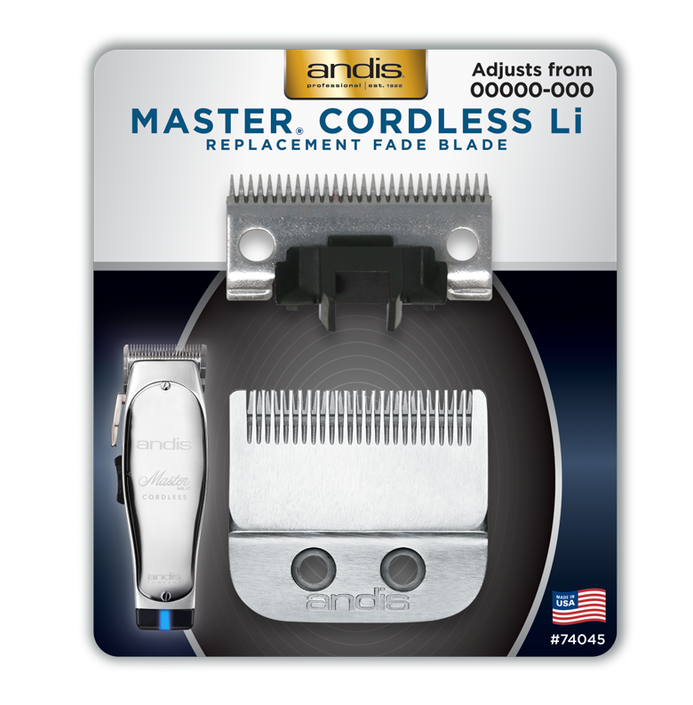 Andis Master Cordless Li Replacement Fade Blade, Carbon Steel Size 00000-000 #74045