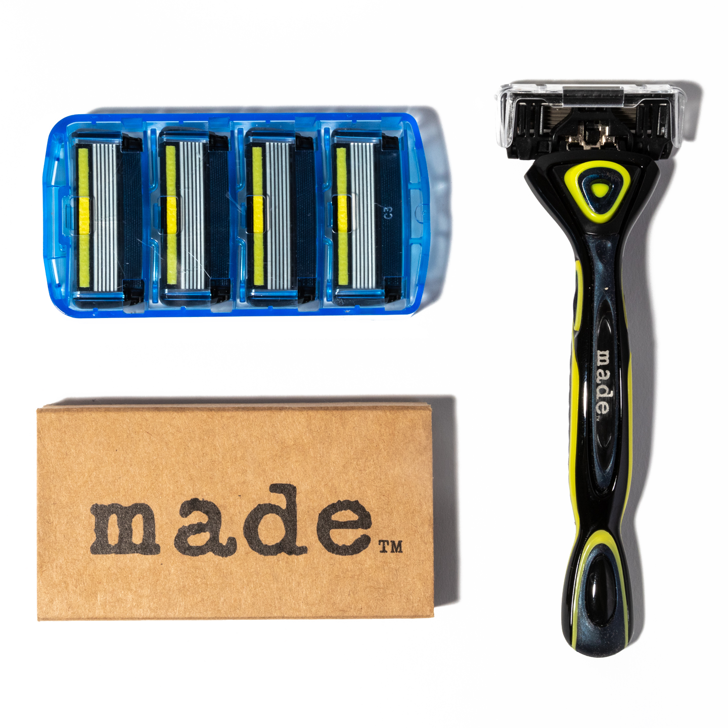 Our World Famous 'Made' Razor W/ 4-Pack